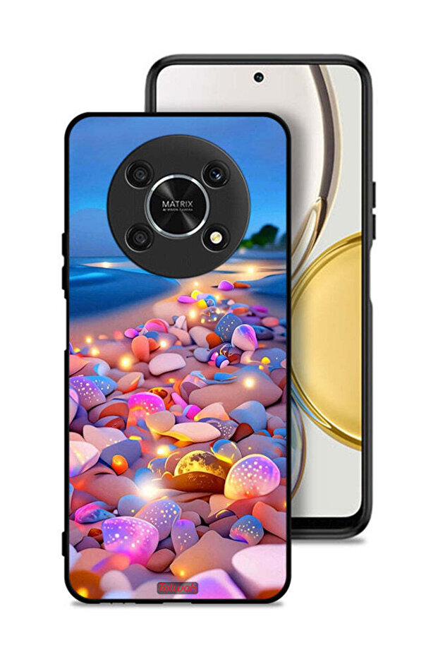 غطاء حماية لهاتف Honor X9 5G برسومات حجرية