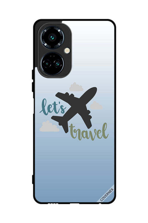 غطاء حماية لهاتف Tecno Camon 19 Lets Travel