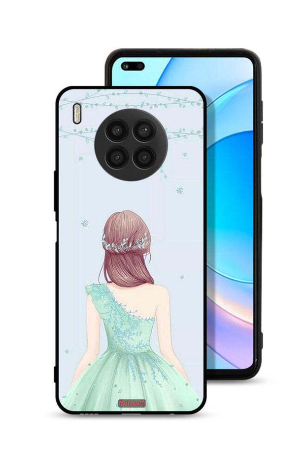 Honor 50 Lite Protective Case Cover Cute Girl In Floral Dress