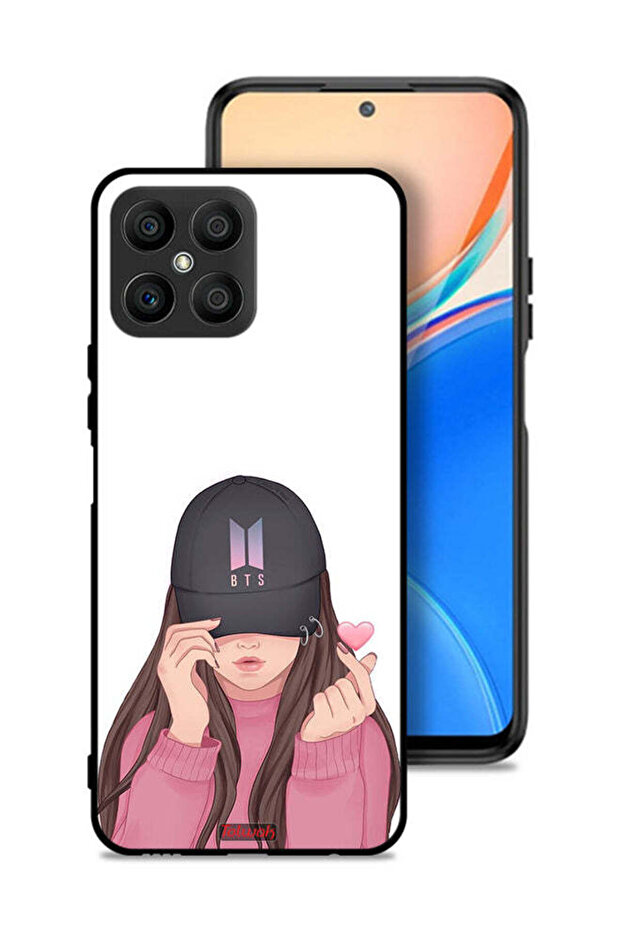 Honor X8 4G Protective Case Cover Girl Making Snap