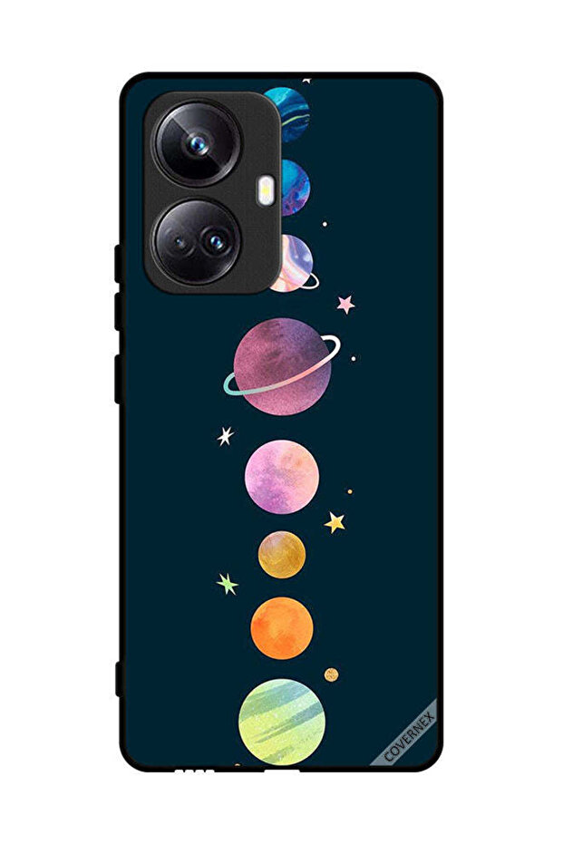 غطاء حماية لهاتف Realme 10 Pro Plus - كواكب في صف واحد