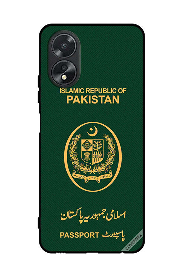 غطاء حماية لهاتف Oppo A38 بنمط جواز سفر باكستاني