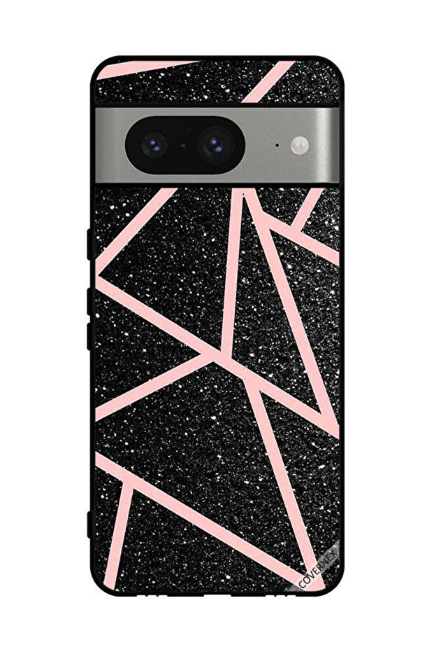غطاء حماية لهاتف Google Pixel 8 بنمط بريقات ومسارات - 1