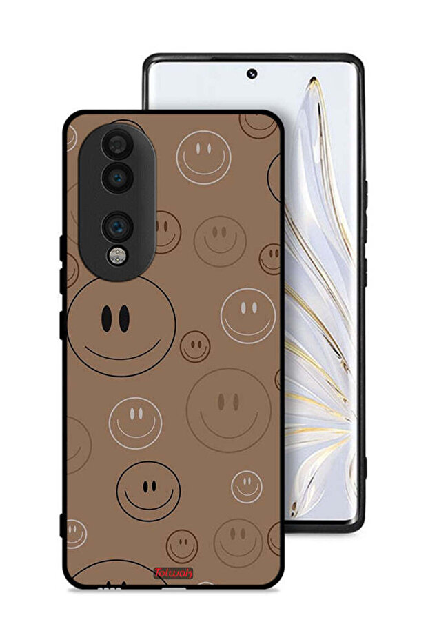 غطاء حماية لهاتف Honor 70 بنقشة وجوه مبتسمة - 1