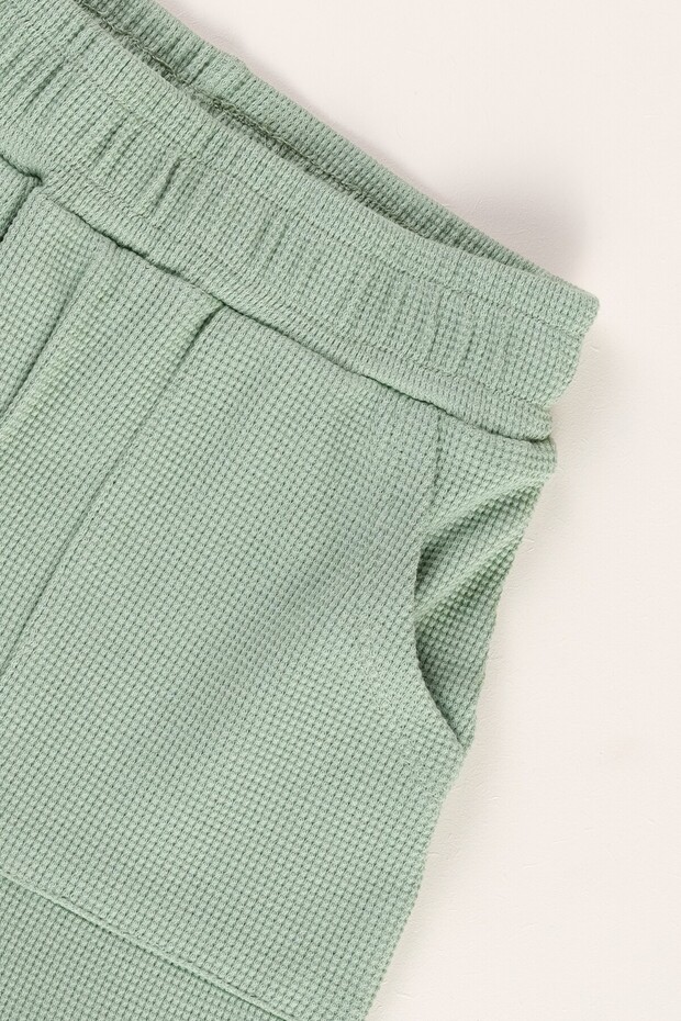 Basic Waffle Erkek Şort %100 Pamuk - 4