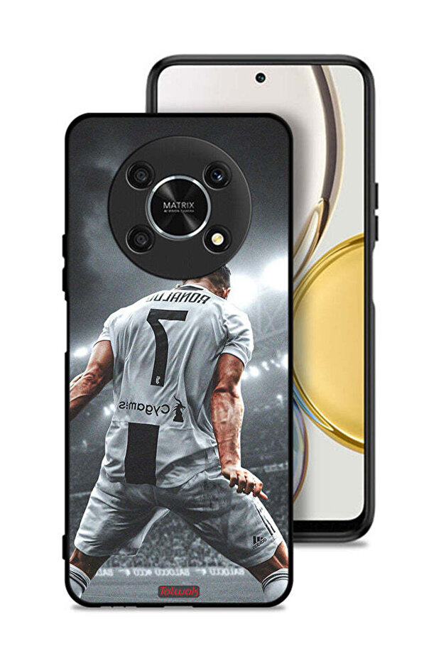 غطاء حماية لهاتف Honor X30 5G بطبعة احتفال كريستيانو رونالدو