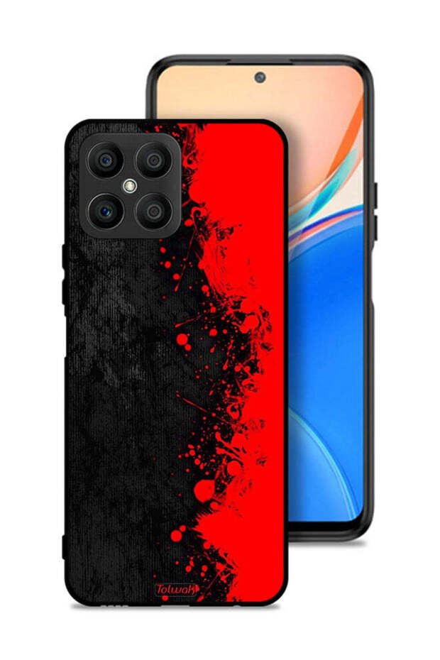 Honor X8 4G Protective Case Cover Paint Abstract Pattern