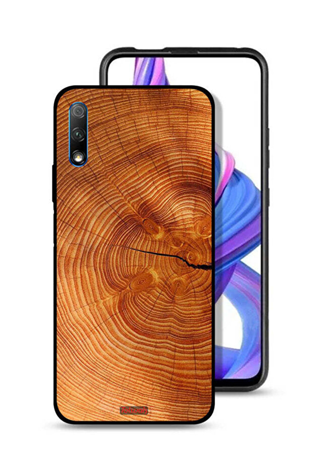 Honor 9X (China) Protective Case Cover Crack Wood