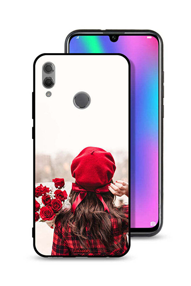 غطاء حماية لهاتف Honor 10 Lite يحمل زهورًا