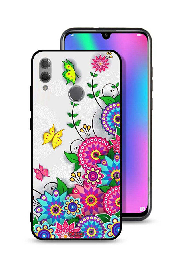 غطاء حماية لهاتف Honor 10 Lite بنقشة زهور ماندالا