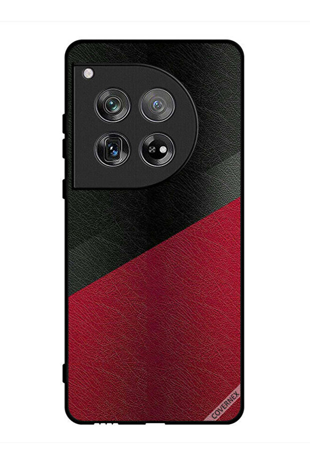 غطاء حماية لهاتف OnePlus 12 بنمط جلدي - 1