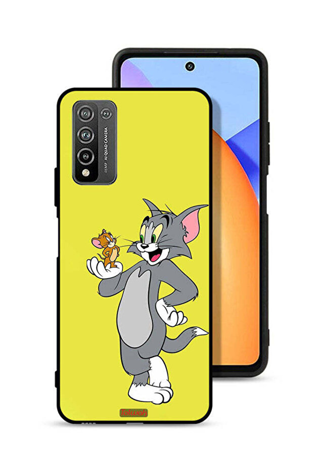 غطاء حماية لهاتف Honor 10X Lite بتصميم توم وجيري