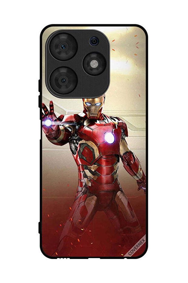 غطاء حماية لهاتف تكنو سبارك 10 برو - Iron Man Defense