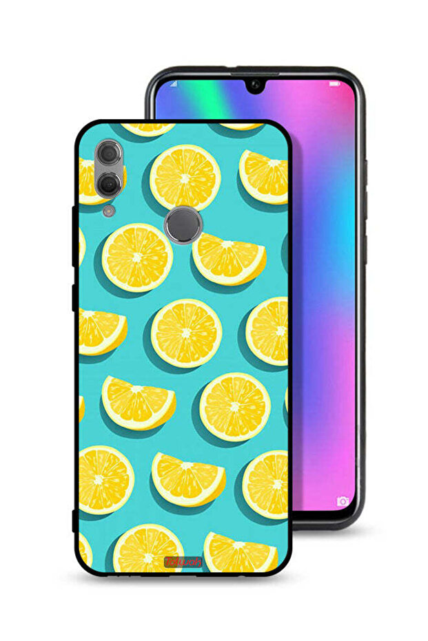 غطاء حماية لهاتف Honor 10 Lite بنقشة برتقالية