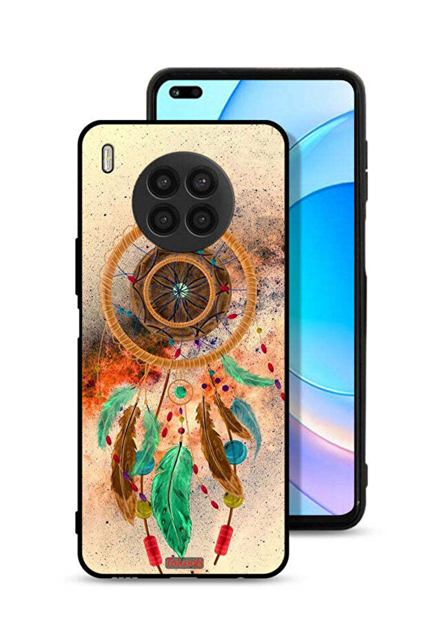 غطاء حماية لهاتف Honor 50 Lite بتصميم ريش ماندالا معلق