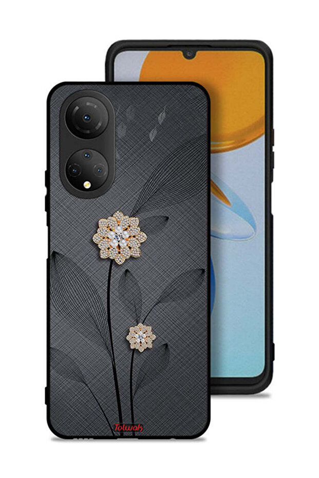 Honor X7 Protective Case Cover Diamond Flowers Art
