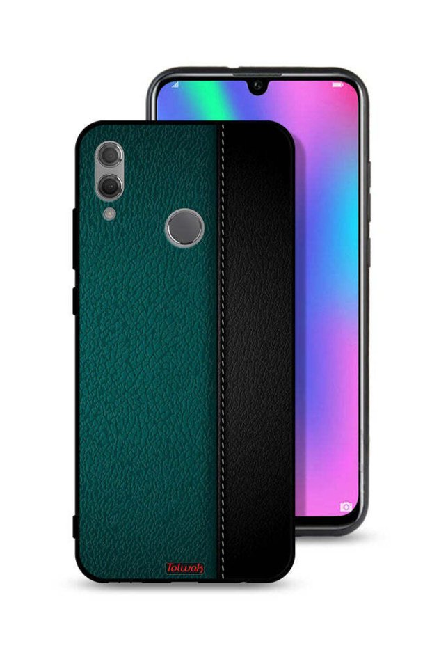 غطاء حماية جلدي بنقشة لهاتف Honor 10 Lite