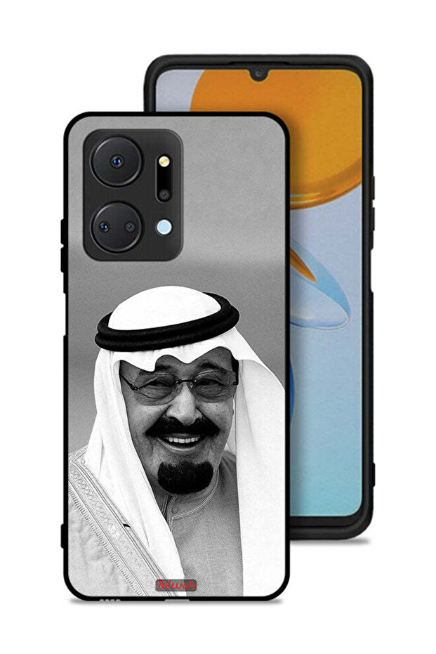 غطاء حماية لهاتف Honor X7a بصورة الملك عبدالله مبتسمًا