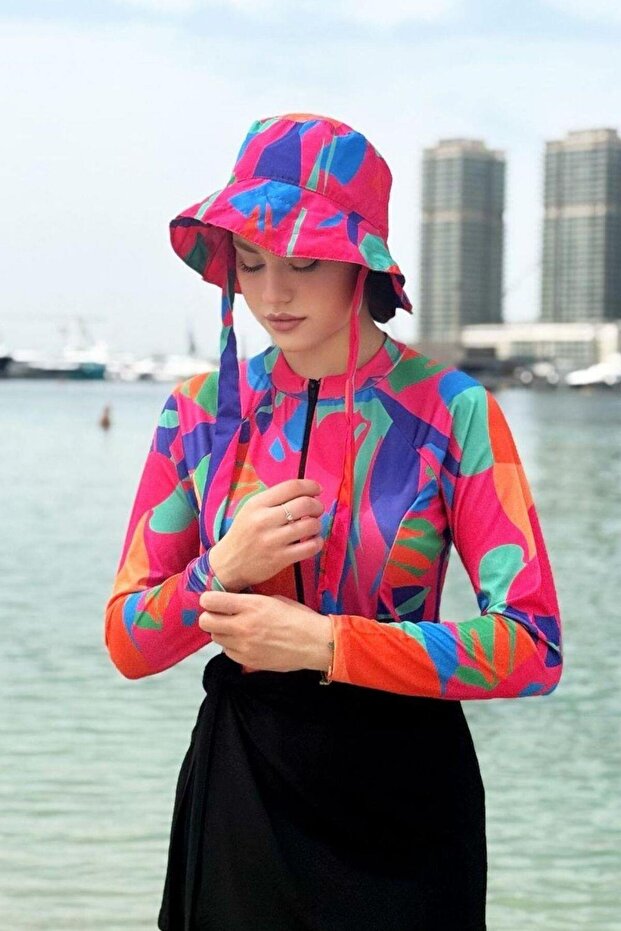 قبعة بوكيت هندسية - 2