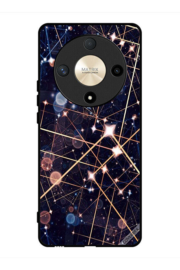 غطاء حماية لهاتف Honor X9b بنمط منحنيات الإضاءة