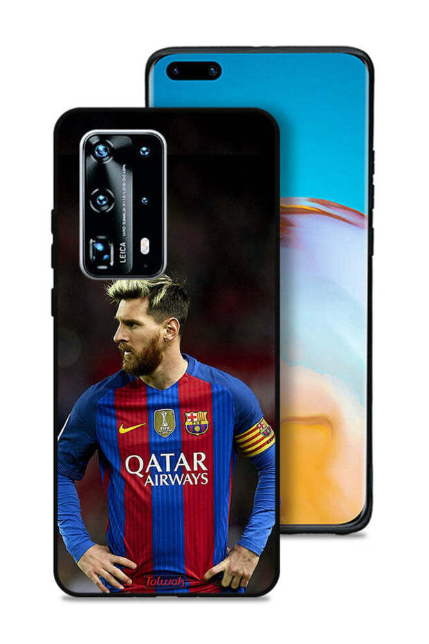 غطاء حماية لهاتف هواوي P40 برو بلس 5G ميسي برشلونة