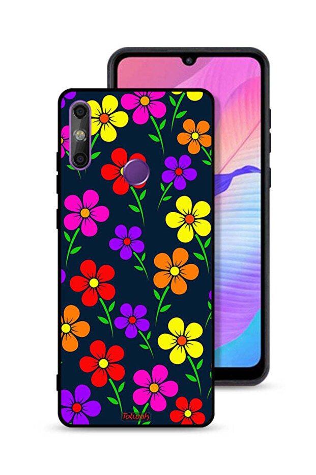 Huawei Enjoy 20e Protective Case Cover Colorful Flowers