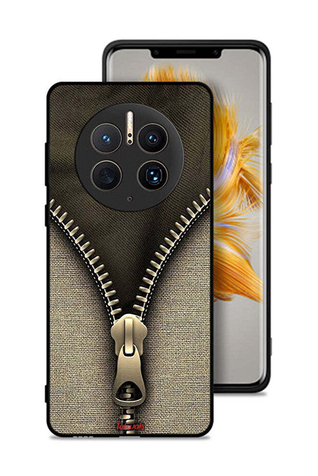 Huawei Mate 50 Pro Protective Case Cover Zip Pattern - 1