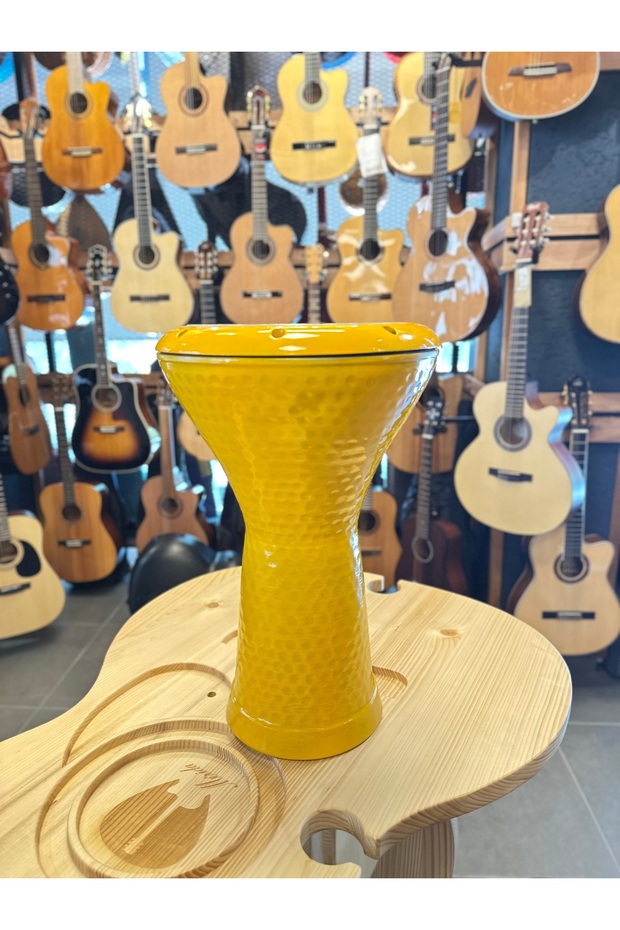 Döküm Darbuka (Sarı Renk) - 2