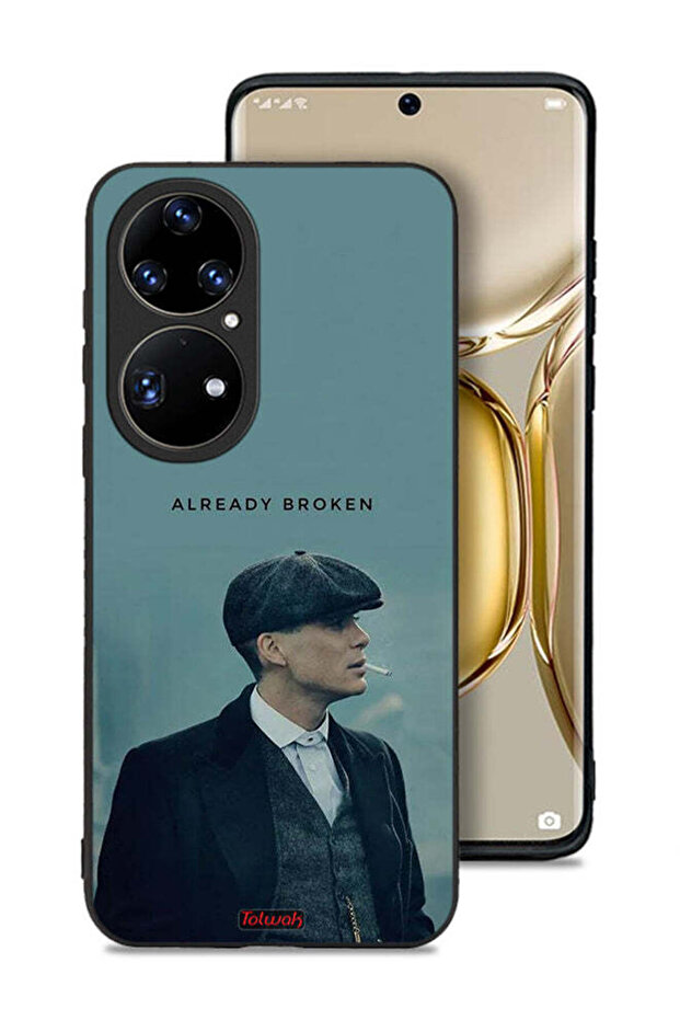 غطاء حماية لهاتف هواوي P50 Pro مكسور بالفعل