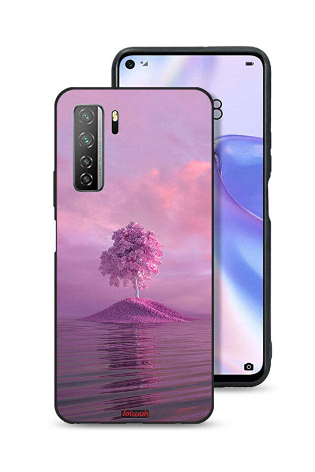 غطاء حماية لهاتف هواوي P40 لايت 5G - شجرة - Unsplash