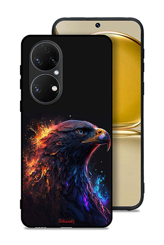 Huawei P50E Protective Case Cover Eagle Art
