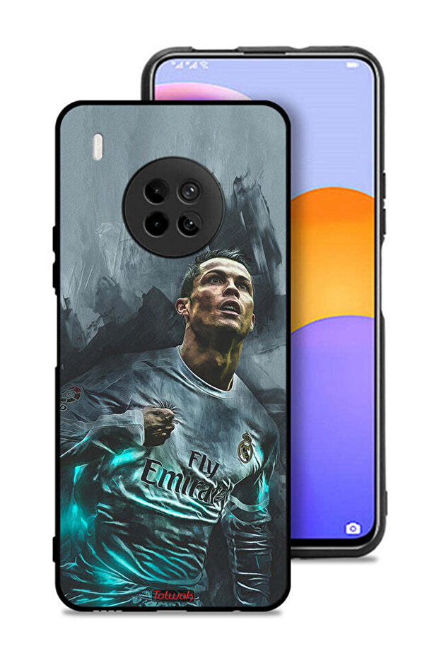 غطاء حماية لهاتف Huawei Y9a بتصميم كريستيانو رونالدو