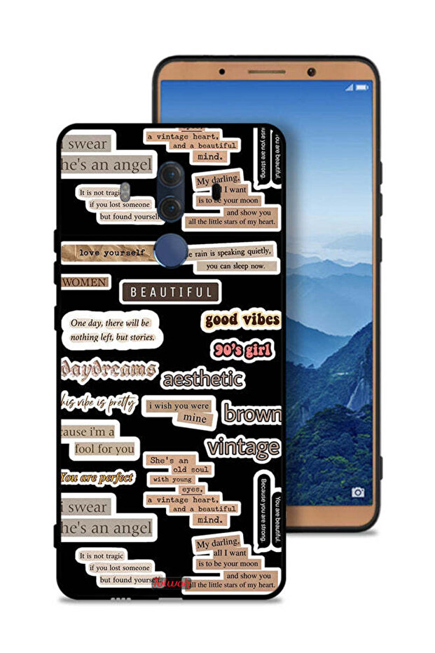 Huawei Mate 10 Pro Protective Case Cover Beautiful Quotes Stickers