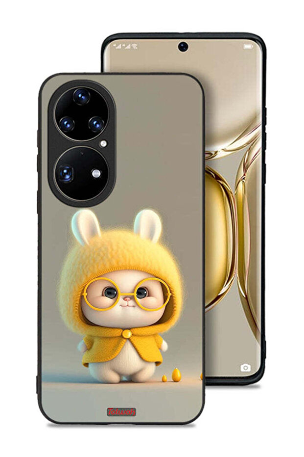غطاء حماية لهاتف هواوي P50 Pro بتصميم أرنب صغير