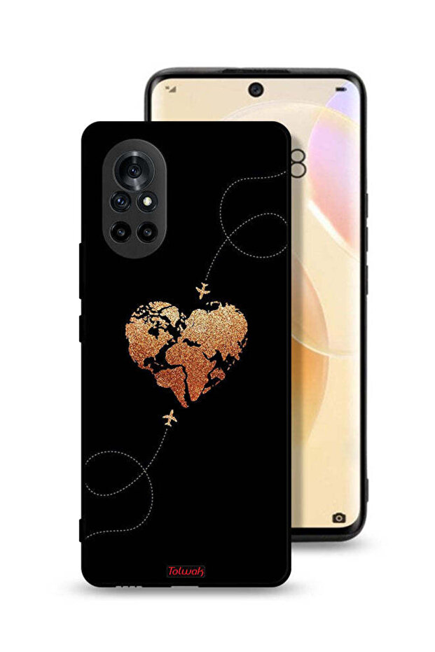 Huawei nova 8 Protective Case Cover Airplanes Touching Heart