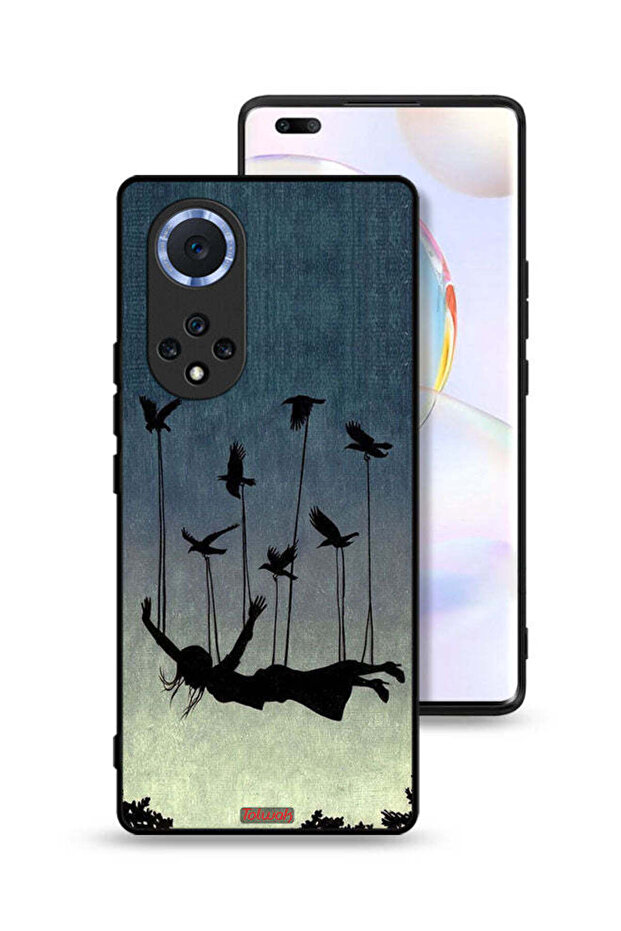 Honor 50 Pro Protective Case Cover Birds Holding Fallen Girl