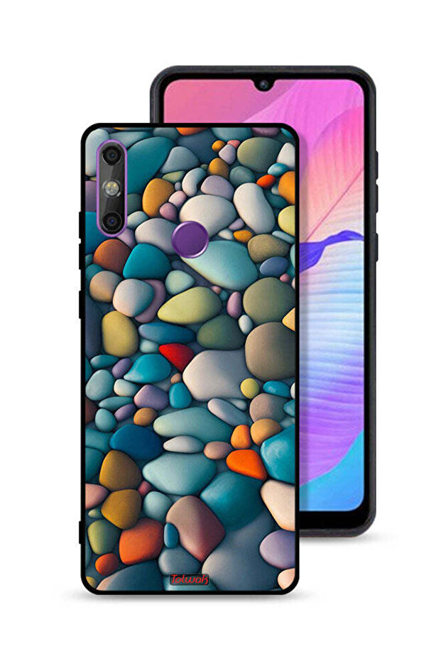 Huawei Enjoy 20e Protective Case Cover Stones Abstract Pattern