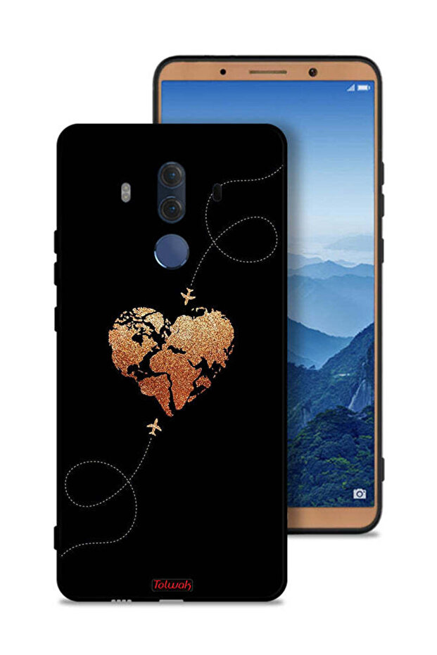 Huawei Mate 10 Pro Protective Case Cover Airplanes Touching Heart