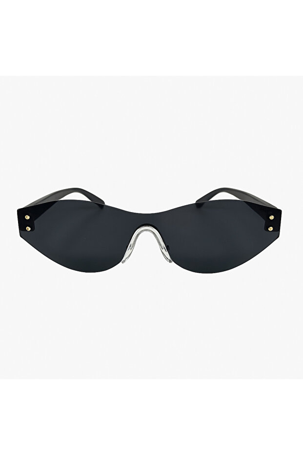 Mireya Black Vintage & Retro Rimless Sunglasses