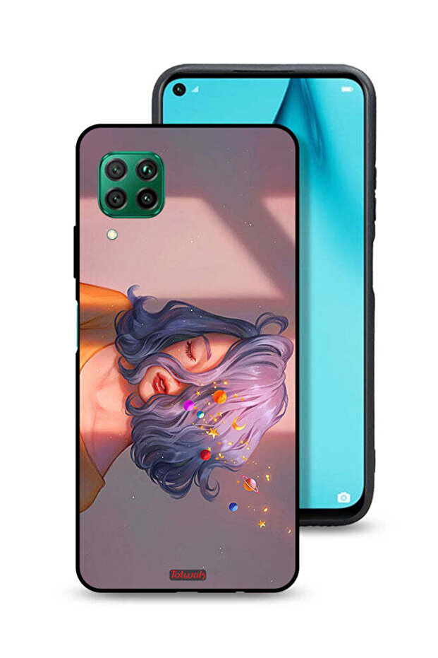 Huawei nova 7i Protective Case Cover Girl And Space Art