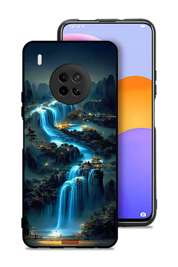Huawei Y9a Protective Case Cover Waterfall Art