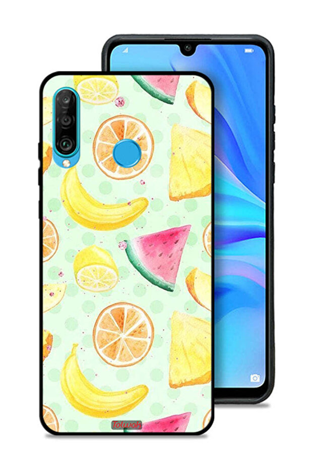Huawei P30 lite Protective Case Cover Fruits Watercolor Art