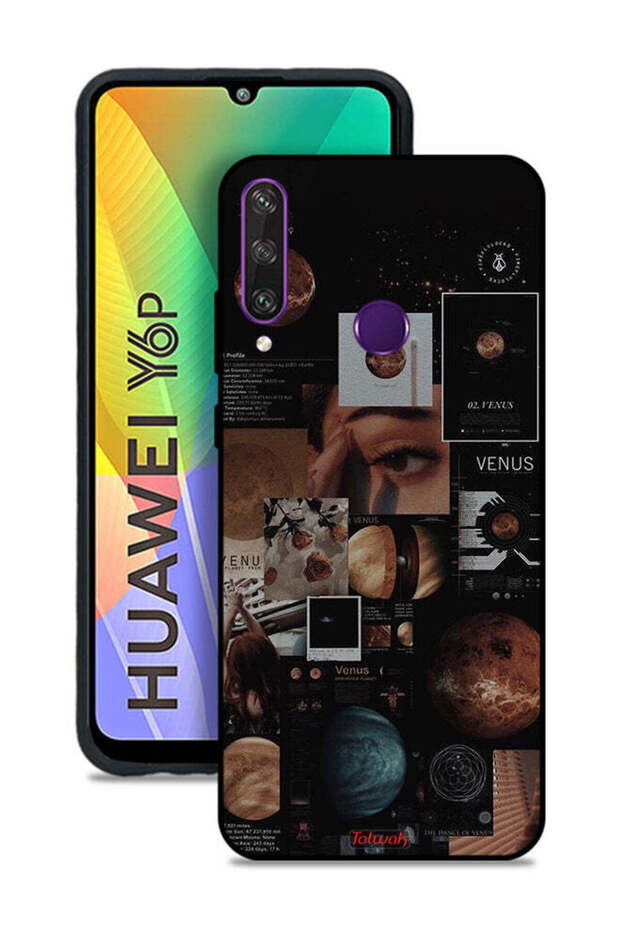 غطاء حماية لهاتف هواوي Y6p بتصميم فينوس آرت