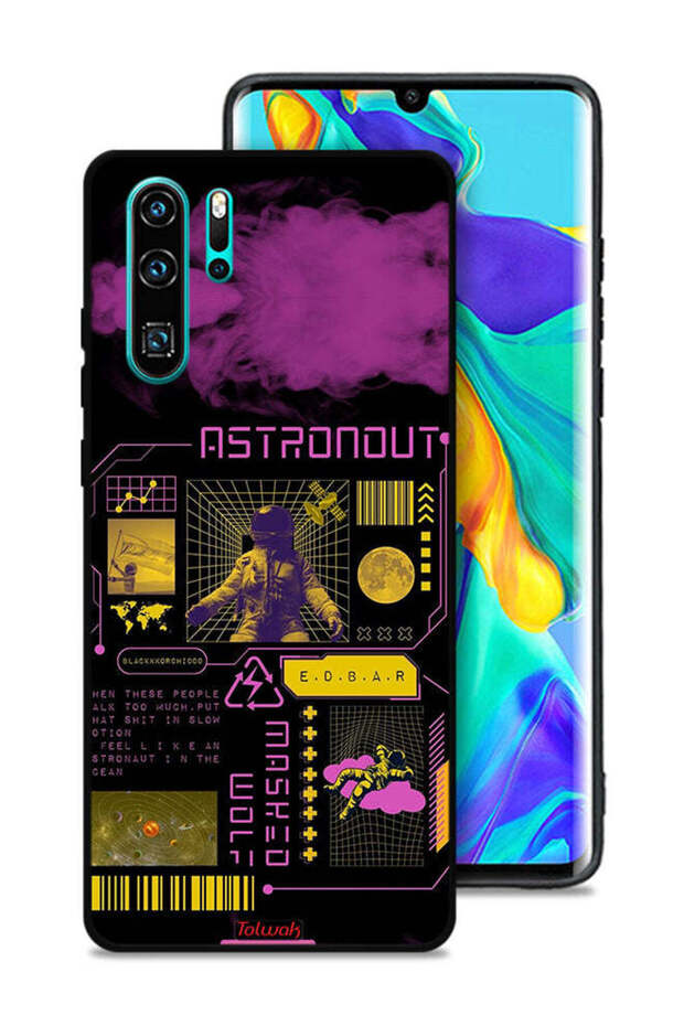 غطاء حماية لهاتف هواوي P30 Pro ملصق رائد فضاء