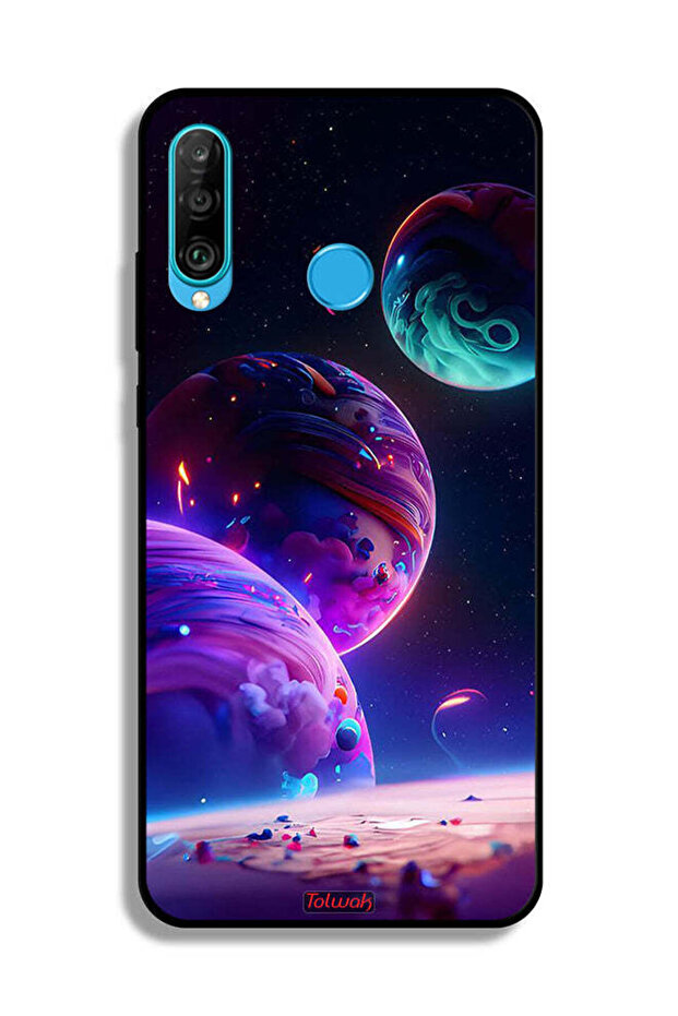Huawei nova 4e Protective Case Cover Planet Pattern - 2