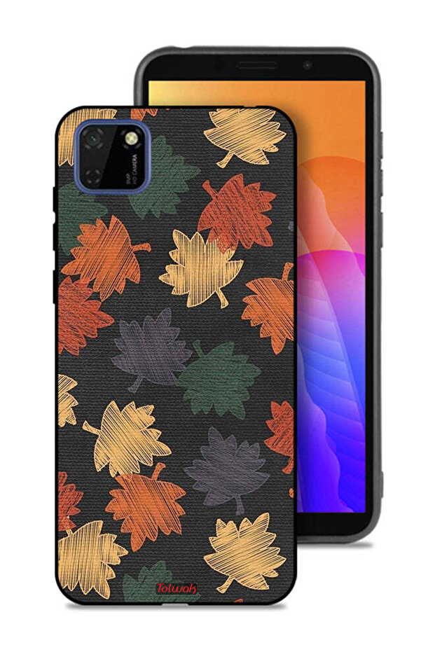 Huawei Y5p Protective Case Cover Autumn Leaves Art