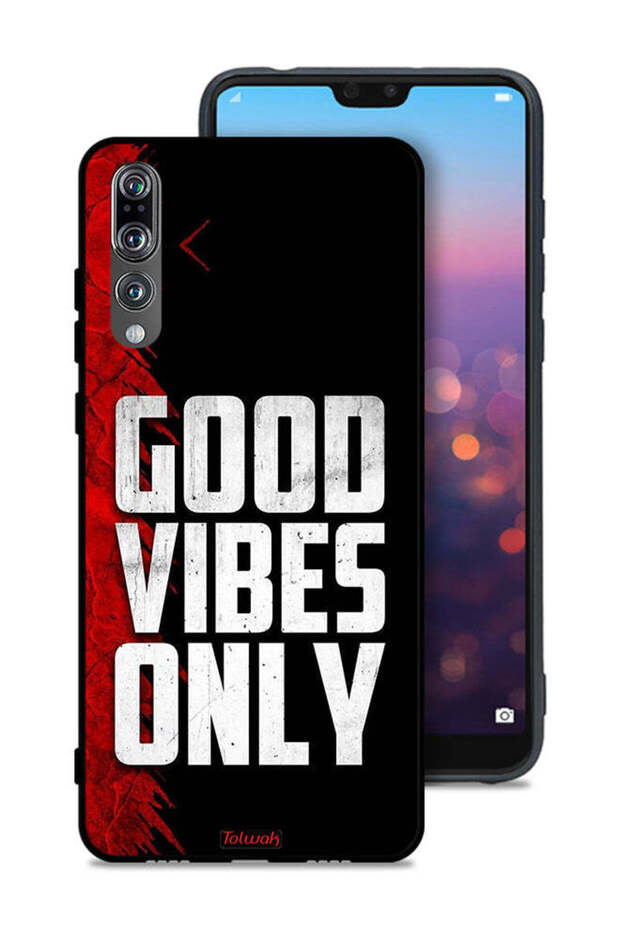 Huawei P20 Pro Protective Case Cover Good Vibes Only