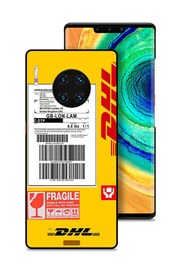 غطاء حماية لهاتف هواوي ميت 30 برو، ملصق DHL