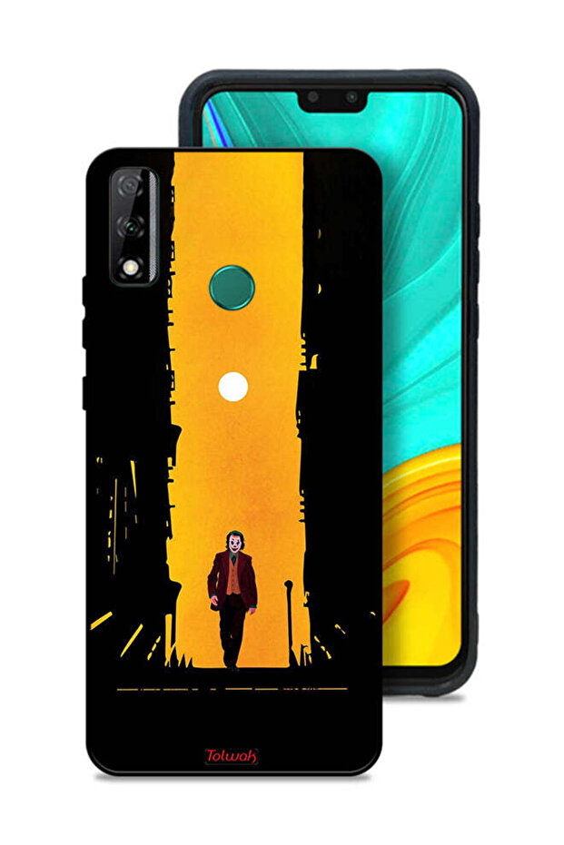 غطاء حماية لهاتف Huawei Y8s بتصميم جوكر، عمل فني رقمي تجريدي