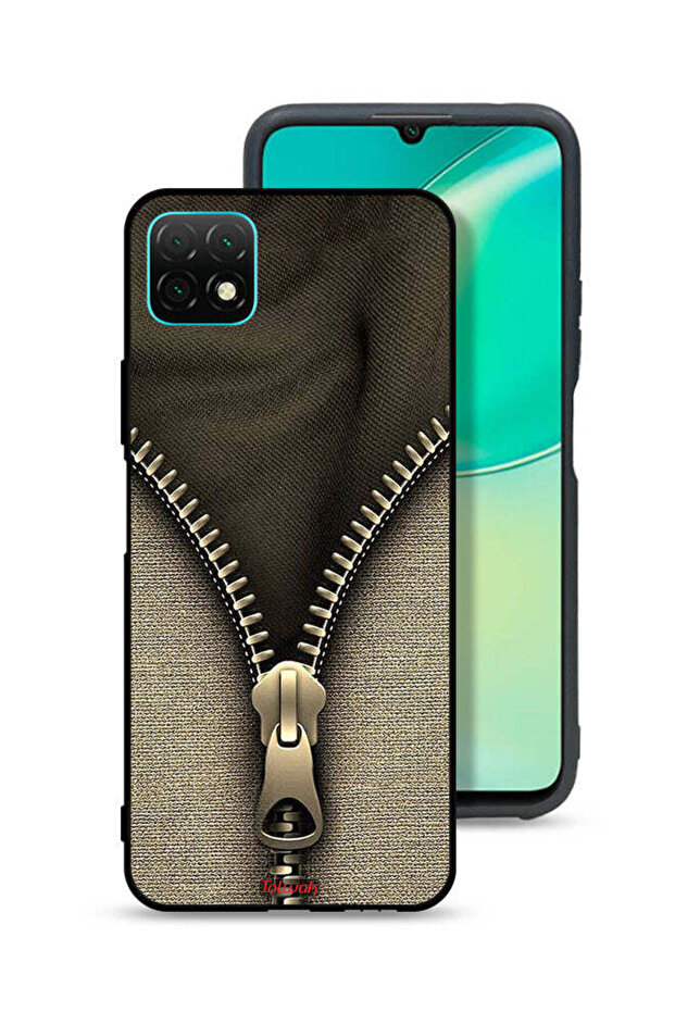 غطاء حماية بنمط سحاب لهاتف هواوي نوفا Y60 - 1